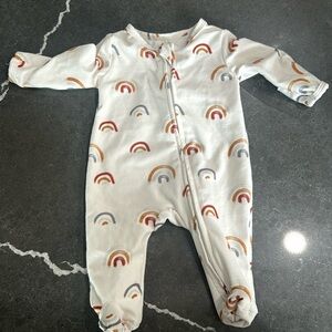 Caden lane double zipper newborn onesie